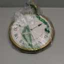 Nicky Bigs Novelties Jumbo Clock Necklace Prop 10 Oversized Clock on 16 Chain White Rabbit Flavor HipHop Costume Accessory Lightweight Plastic Cosplay Halloween Decoration