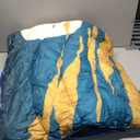 Camping Blanket,Lightweight Puffy Printed Camping Blanket Packable Outdoor Blanket for Camping,Traveling, Stadium, Hiking, Picnics (52x75", Snowy Mountain)