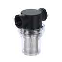 Water Pump Strainer Filter 3/4 Inch Female NPT in-Line Twist-On Pipe Strainer with 100 Mesh Stainless Steel Filter Screen for RV, Garden Hose, Water Pump
