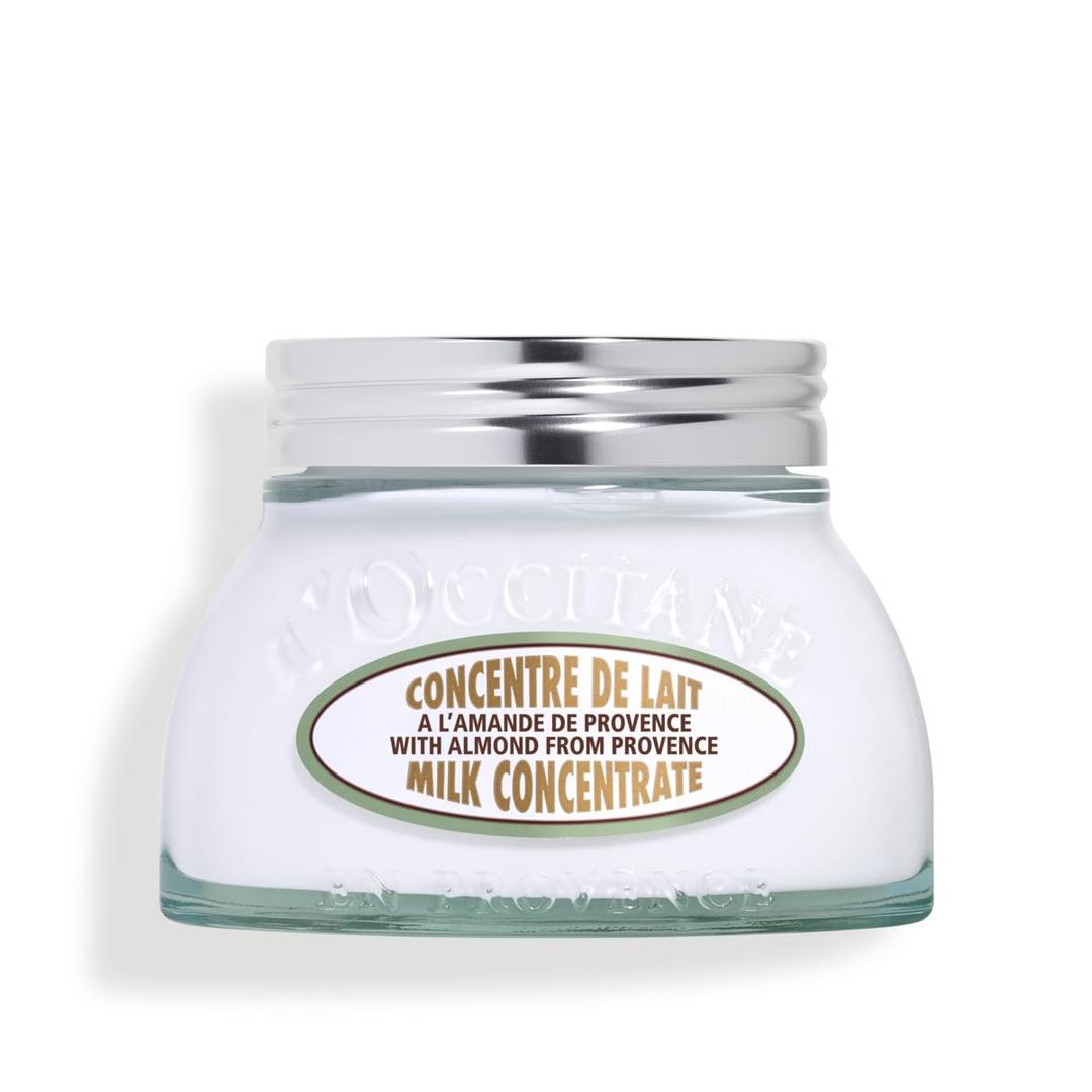 L'Occitane Almond Milk Concentrate, 48 Hour Hydration*, Moisturizes, Firms & Smooths Skin with Almond Milk & Oil, Clean Skincare, Non-Greasy, Vegan (1 Count (Pack of 1))