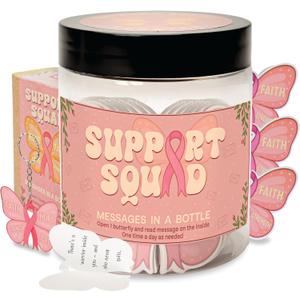 4 x 60 Positive Messages for Cancer Warriors Support Squad Messages Jar
