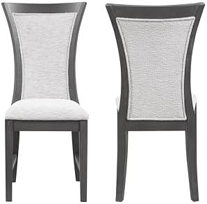 New Classic Furniture Flair Wood Dining Chair (Set of 2), Gray