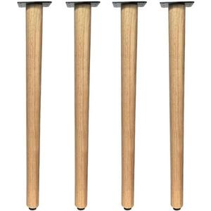 QLLY 28 inch Solid Wood Table Legs, Wooden Desk Leg, Heavy Duty DIY Wood Furniture Legs for Dining Table, Office Desk, Set of 4, Easy Assembly (Natural, 28 inch)