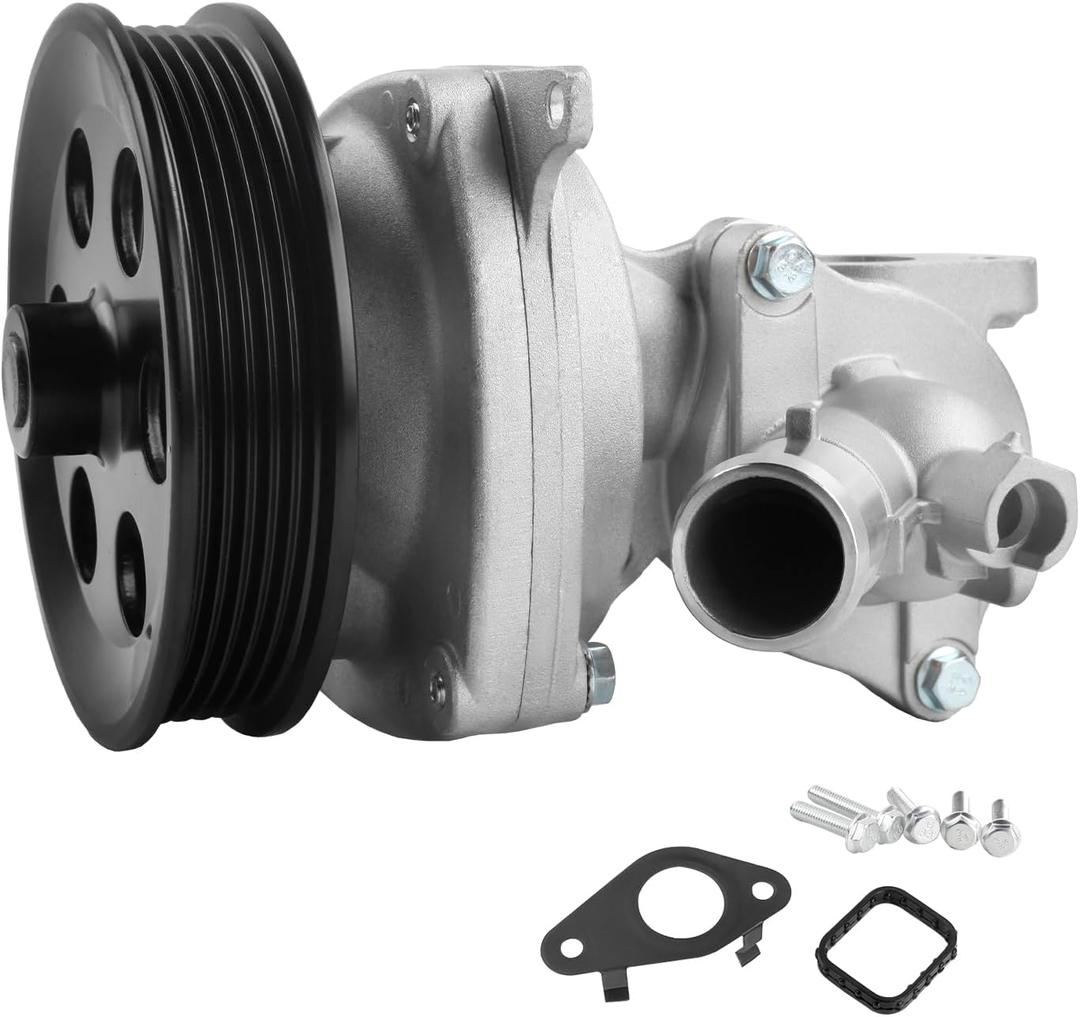 130-2090AT Water Pump with Gasket for Malibu Colorado Impala Canyon L4 2.5L | Replaces 130-2090AH, 12650240, 12653567, 12663909, 1302090AH Includes all mounting gaskets