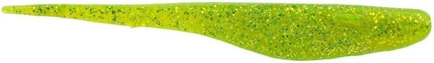 Berkley PowerBait Saltwater Bonga Shad Fishing Soft Bait (4", Chartreuse Silver Flash)