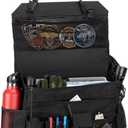 Trunab Patrol Bag, Car Front Seat Organizer, Police Duty Bag for Law Enforcement with 15.6 Laptop Sleeve, Molle Webbing, Multiple Compartment, Removable Straps, Black