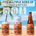 3 x Christmas Gifts for Dad from Daughter, Son for Fathers Day, Birthday Gifts for Dad, Him, Husband, Grandpa, Retirement Gifts for Men, Leather Can Cooler for Mens 12oz (Legend)