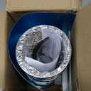 Glooglitter Dryer Vent Kit 4 Inch Dryer Ducting Tube Vent Hose Connector Wall Ducting Kit for Air Circulation(Silver)