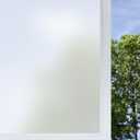 vivinin Frosted Glass Window Film, 35.4x118.1 Inches Privacy Film Anti Uv, Frosted Window Privacy Film Non Adhesive, Window Film Privacy for Bathroom Home and Office