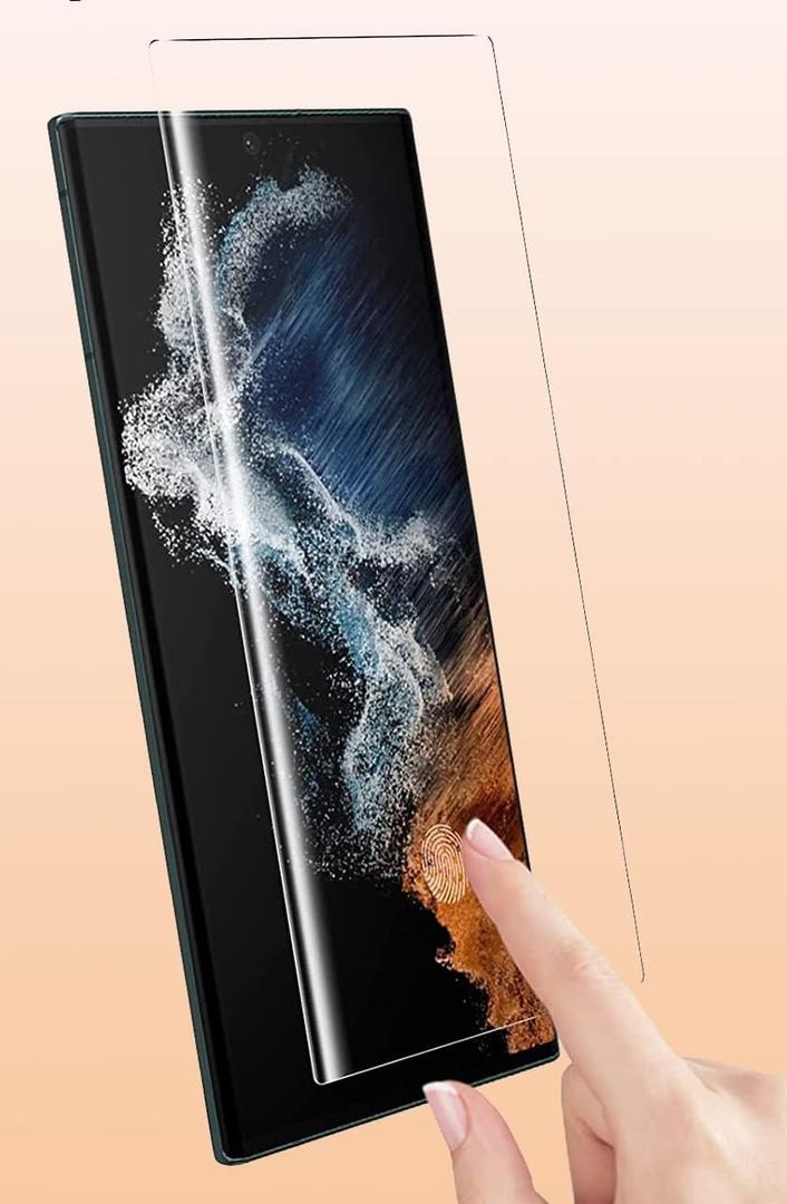 XDesign 1 Pack Galaxy S23 Ultra Screen Protector, 9H Tempered Glass Scratch Resistant, Ultrasonic Fingerprint Support, For Samsung Galaxy S23 Ultra 5G 6.8 Inch Glass Screen Protector