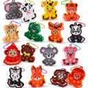 Kids Party Favors 16PCS Animal Sensory Toys, Mini Pop Fidget Toys Keychain, Goodie Bag Stuffers, Birthday Gifts, Small Prizes for Kids, Classroom Rewards