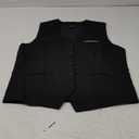 Mens Suit Vest, Business Formal Dress Vest for Men Solid Slim Fit Waistcoat, XL