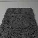 GORILLA GRIP Bath Rug Mat 30x20, Thick Soft Absorbent Chenille, Quick Dry Microfiber Mats, Rubber Backing Washable Shower Floor Rugs, Bathmat Runner, US Designed Bathroom Home Decor Accessories Grey