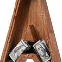 Piggy Bank for Kids Boys Girls, Wooden Large Letter Piggy Bank Alphabet Money Bank with Initial A, Coin Bank Fun Gifts for Birthday, Christmas, Festival, Baby Shower