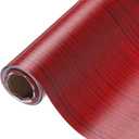 Uxcell Wood Grain Contact Paper 15.7"x118" Self-Adhesive Wallpaper Peel & Stick Countertops for Home Kitchen, Bathroom, Red