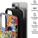 Case for iPhone 14 Pro Max,Retro Aesthetic Fruits Phone Case Military-Grade Drop Protection Cover for Women Girl - Frosted