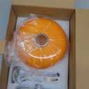 Mushroom Lamp Table Lamp for Night Stands,Mid Century Modern Desk Lamps for Bedroom, Vintage Dimmable Bedside Small Lamps, Cute Cool Home Room Aesthetic Decor for Living Room (Orange)