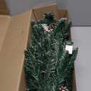 Northlight 2 FT Frosted Norway Pine with Pine Cones Medium Artificial Christmas Tree, Unlit