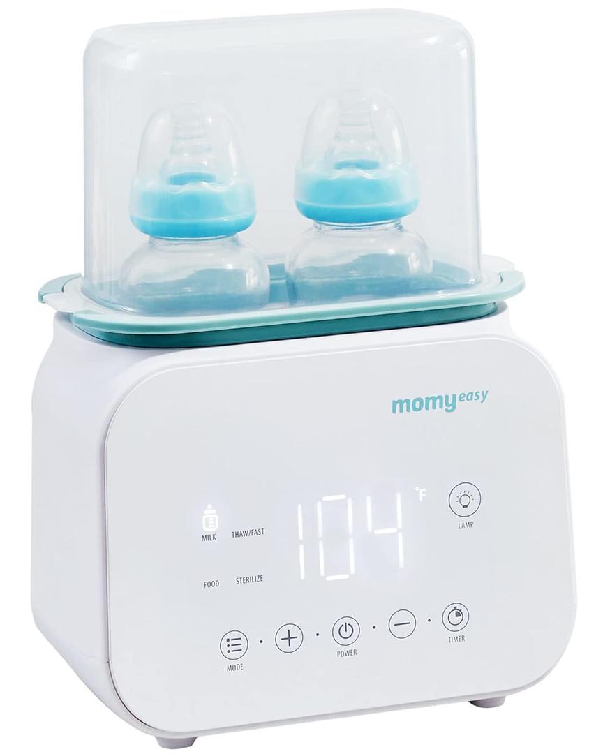 MOMYEASY Bottle Warmer, Fast Baby Bottle Warmer for Breastmilk Formula, 7-in-1 Food Heater&Breast Milk Defrost with LCD Display, Baby Formula Warmer for All Bottles with 24H Temperature Control (White)
