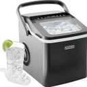 ICEMAN Dual-Size Ice Maker Countertop - Portable Ice Machine, Large and Small Ice Machine Maker with Self Cleaning, 9 Cubes in 7 Mins, 22lbs/24hrs, for Home, Kitchen, Office, Party, Ice Scoop Included