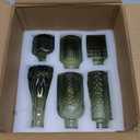 SUPMIND 12pcs Glass Bud Vase Set, Small Green Flower Vases for Centerpieces in Bulk, Mini Vintage Vase for Wedding, Home,Table Decoration