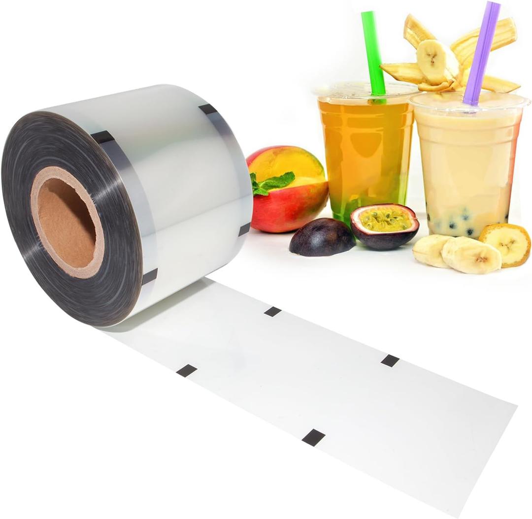 ALDKitchen Sealing Film | Seals 3304 Cups per Roll | 90mm-105mm | Compatible With PP, PET and Paper Cups (1, Clear)