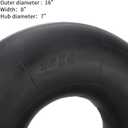 16x8.00-7(16x8-7 16/8-7) Inner Tube with TR13 Straight Valve Stem Replacement for ATV Quad Bike Golf Cart Lawn Mowers Snow Blowers Farm Tractors Wheelbarrows Trailers