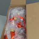 KaKaPops 30 Pieces Christmas Booze Balls, Christmas Tree Hanging Ornaments Clear Plastic Fillable Bulbs Pendant Ball with Screw Caps and Ribbons for Christmas Home Party Decor (Gold)