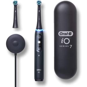Oral-B iO Series 7 Electric Toothbrush with 2 Replacement Brush Heads, Black Onyx