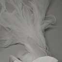 White Organza Bow Claw Clip Graceful Bowkont Large Claw Clips for Women Cute Hair Clips Big Bow Hair Claws Womens Hairclips Fashion Clawclip with Bows Hairclip for Party and Daily Wear