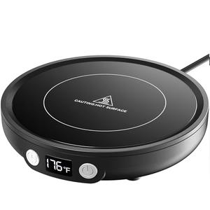 SWEETFULL Mug Warmer - Upgraded 36W Coffee Cup Warmer for Desk with 130℉-176℉ Digital Display, 2-12H Timer Auto Shut Off, Smart Electric Coffee Heating Plate, Ideal Gifts for Women Men - Black