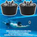 2 x Swimming Pool Winterizing Plugs 2" for Pool Drain with SS Screw, Stainless Steel Bolts, Rubber Pool Plugs(2 PCS)