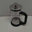 Veken French Press Coffee Maker 21oz 0.6 L, Single Serve Small Pot, Heat Resistant Thickened Borosilicate Glass,Stainless Steel Brewer,Cold Brew Cafetera Teapot for Kitchen Travel Camping, Dark Pewter