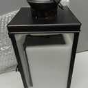 DECORKEY Large Lantern Decorative Outdoor & Indoor, Set of 2 (14&10) Metal Candle Lanterns Decor, Vintage Hanging Candle Holder for Front Porch Patio Wedding Farmhouse Home, Spring Decoration