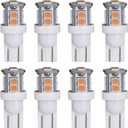 LED Landscape Light Bulbs 1W 12V Yellow White 2200K7W Low Voltage Light Bulbs EquivalentWedge Base T5 Malibu Bulbs, Garden Light Bulbs, Landscape Bulbs 8 Pack