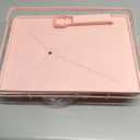 AIDERLY Iron Dish Drying Rack Auto Drain Dish Drainers Kitchen Counter Strainer with Draining Tray, Pink
