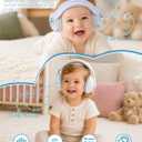 2 in 1 Baby Ear Muffs Hearing Protection for Babies & Toddlers | 25dB Noise Reduction, Adjustable Headband, Hearing Protection for Airplanes, Fireworks & Concerts, Ages 0-48 Months