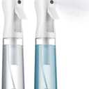 2 Pack Continuous Spray Bottles - Ultra Fine Mist Sprayer | Water Spray Bottle For Hair Mister Spray Bottle | Hair Spray Bottles For Hairstyling, Cleaning, Salons - 2pk 6.8 OZ / 200 ML