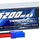 Zeee 5S Lipo Battery 5200mAh 18.5V 100C Soft Pack Lipos with EC5 Connector RC Battery for RC Airplane Helicopter RC Car Truck Quadcopter Boat Racing Hobby Models