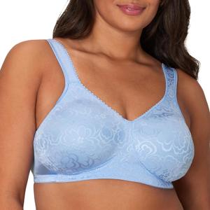 Playtex Women's Wireless Bra, Ultimate Lift, Moisture-Wicking, Single or 2-Pack (38DD, Zen Blue)