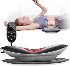 Electric Lumbar Traction Device for Lower Back Pain Relief, Multifunctional Lumbar Stretcher with Dynamic Traction, Red Light Therapy, 8Level Electrotherapy, 3Level Thermal Therapy, Vibration