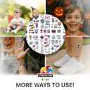 5 x X-Protector Halloween Tattoos for Kids - Giant Pack of Temporary Tattoos - Fake Halloween Tattoos Gifts - Glow in the Dark Spooky Party Favors - Bulk Halloween Goody Bag Fillers!