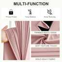 NICETOWN 100% Blackout Pink Curtains for Girls Room 2 Panels, W42 x L63 in per Panel, Privacy Protection & Thermal Insulated Grommet Window Drapes for Nursery Bedroom