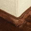 Amazon Basics Sturdy Cat Scratching Post for Indoor Cats & Kittens, Classic Single Post with Sisal Rope, Jute Fiber, Wood Base, Large (35.4"H), Brown