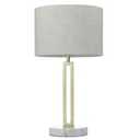 Metal Base Marble Ainsley Table Lamp - Grey
