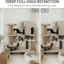 Wireless Hidden Camera Nanny Cam Clock 1080P FHD Hidden Spy Cameras for Home Real-Time View Motion Detection WiFi Wall Clock Security Camera Indoor No Audio