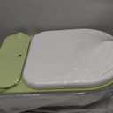 CheerTry 2-in-1 Toddler Potty Training Toilet - Larger Potty Chair & Detachable Training Seat for Boys & Girls Ages 1-3 with Flushing Sound, Wipes Storage, Toilet Paper Holder - Green