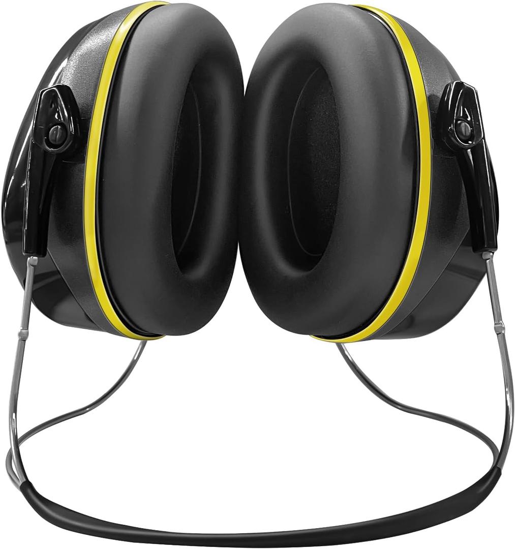 SNR30dB Behind-the-Head Ear Protection,Sound Proof Noise Reduction Earmuffs,For Construction, Range,Airport,Shooting,Lawn Mowing,Neck Band Style