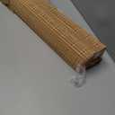 LazBlinds No Tools No Drill Cordless Bamboo Roman Shades, Light Filtering Window Treatment, Roll Up Bamboo Blinds for Windows 34'' W x 64'' H, Brown