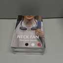 2 x Neck Fan, Hand Free Portable Neck Fans For Women, Kids, and Men, 3 Speed Adjustable Hanging Around Necklace Fan, Rechargeable Battery Operated Wearable Fan Personal Fans Cooling Neck Fan (Black)